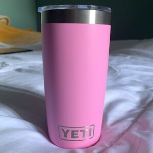 10oz Pink Yeti with purple top! Brand new* 1 scratch